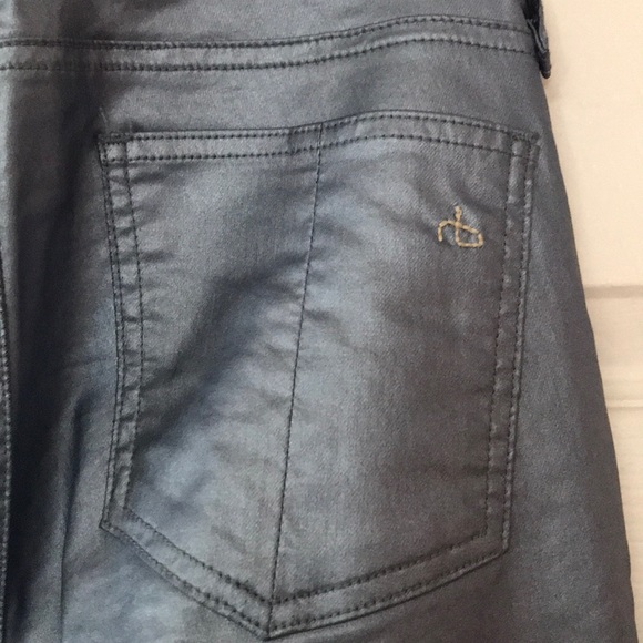 Rag & Bone Intermix Coated Metallic Rocker Pants - Picture 6 of 8